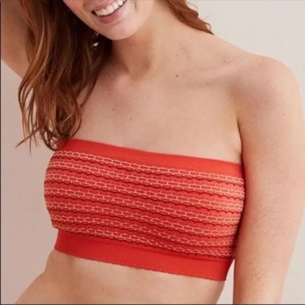 Aerie Orange Bandeau Bra Tube Top